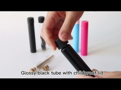 Tubes en verre pré-roulées avec couvercle à vis résistant aux enfants