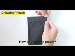 Sacs Mylar noirs résistants aux enfants