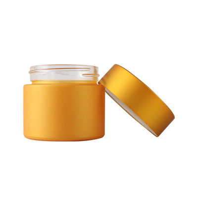 Pots de empaquetage de mauvaise herbe en verre sans danger pour les enfants d'or du pot 3,5