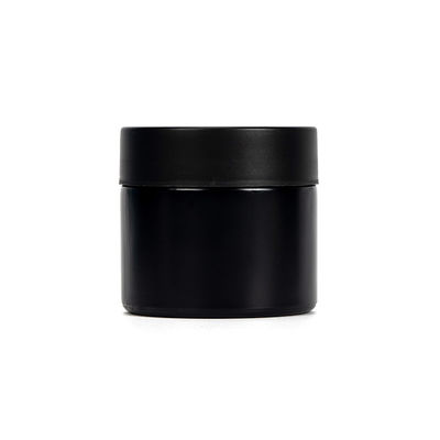 Paquets en verre de mauvaise herbe du pot 2oz en verre noir sans danger pour les enfants