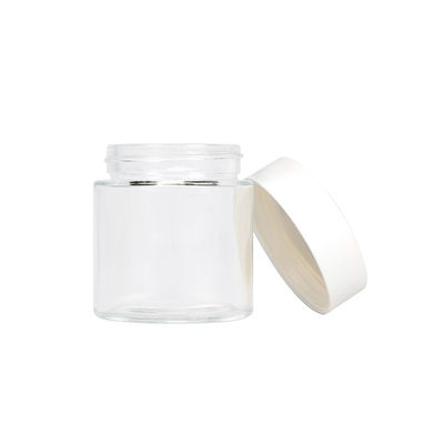 Preuve en verre résistante d'odeur de pot de mauvaise herbe d'enfant large de bouche