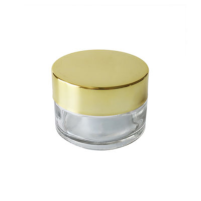 pot en verre de mauvaise herbe de l'espace libre 1oz avec la preuve sans danger pour les enfants d'odeur de couvercle d'or