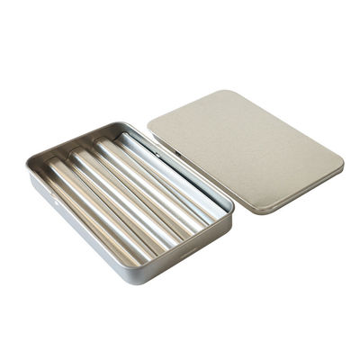 Enfant rectangulaire Tin Box With Metal Insert résistant de