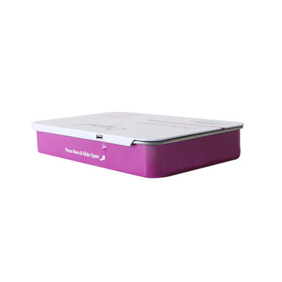 Glissière résistante Tin Box de caisse en métal de cigarette de Preroll de bidons d'enfant réutilisable