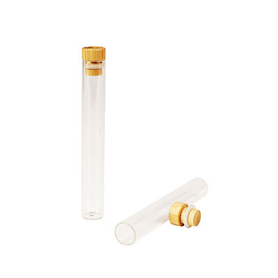 le verre clair de 16x110mm roulent pré le tube avec la preuve en bambou d'odeur de couvercle