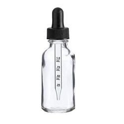 Bouteille en verre claire de compte-gouttes de bleu de cobalt pour le sérum 50ml 100ml d'huile essentielle