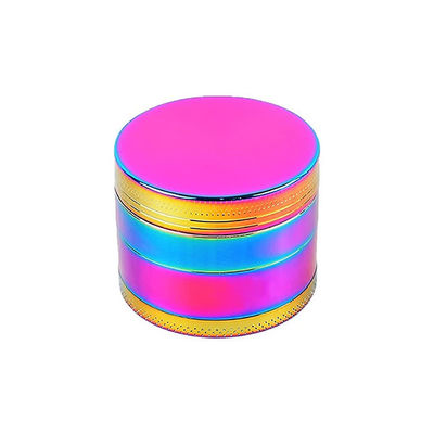 4 couches d'arc-en-ciel en métal d'alliage de Herb Tobacco Grinder Portable Zinc
