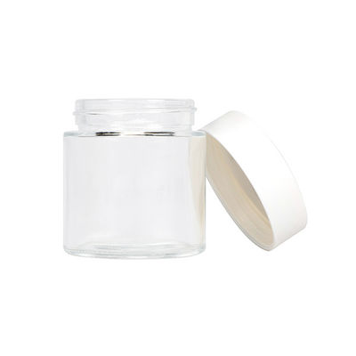 Le pot en verre sûr de mauvaise herbe d'enfant pot de fleur de 1/8 once CBD a directement dégrossi