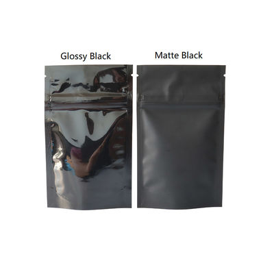 Mauvaise herbe noire de Mylar empaquetant la preuve faite sur commande zip-lock d'odeur de sac de mauvaise herbe