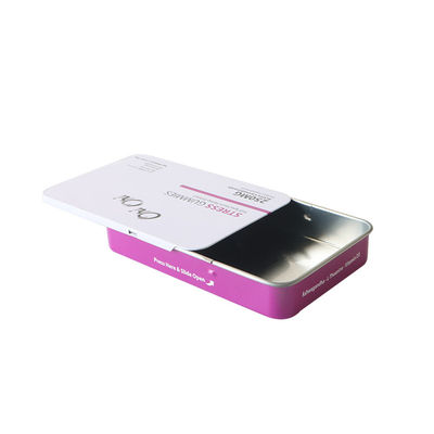 Enfant Tin Containers Sliding Preroll Tins comestible résistant