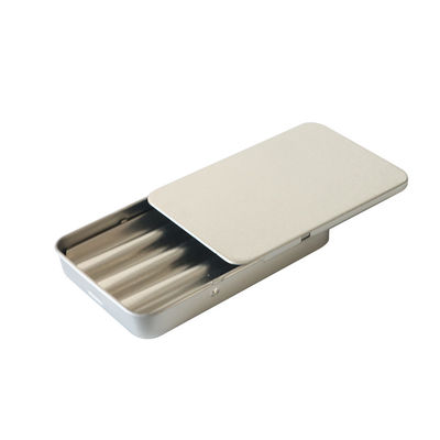 Enfant recyclable Tin Box Slide Lid  résistant empaquetant pré des bidons de petit pain