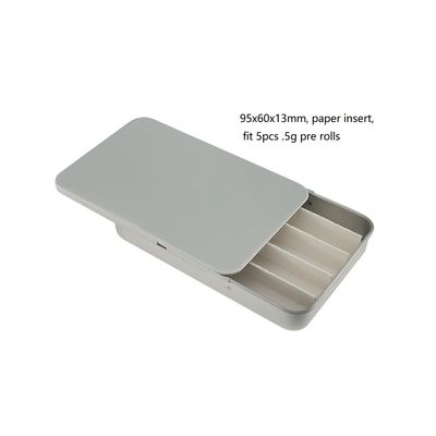 La glissière résistante gravante en refief Tin With Paper Insert 5 d'enfant emballent pré l'étain de petit pain