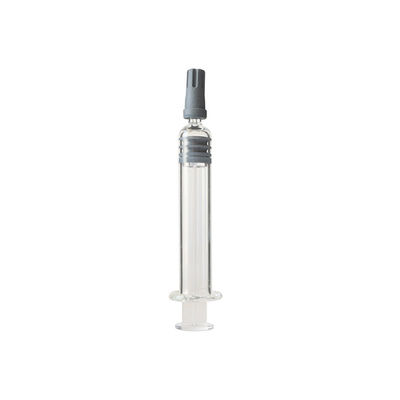Seringue en verre 2.25ml de serrure stérile réutilisable de Luer pour l'huile du chanvre CBD