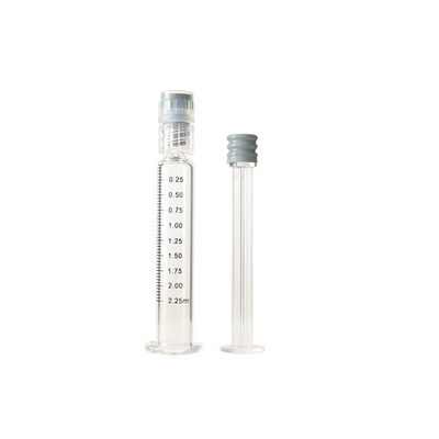 seringue en verre de serrure de 2.25ml Luer pour les seringues réutilisables de limande d'huile de concentré