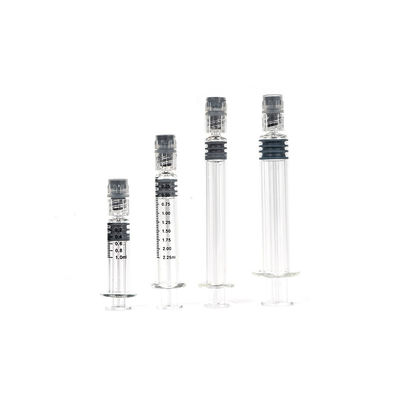 Seringues en verre Luer Lock avec plongeur métallique ou plastique Seringues à huile essentielle 0,5 ml 1 ml 2,25 ml 3 ml 5 ml