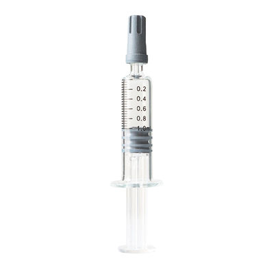 L'huile de CBD concentre la seringue en verre de glissement de Luer de seringue de serrure de Luer