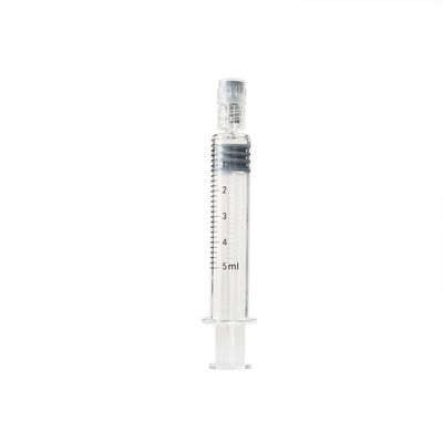 Prefillable seringues vides de limande en verre de Borosilicate de seringue de serrure de 5 ml Luer