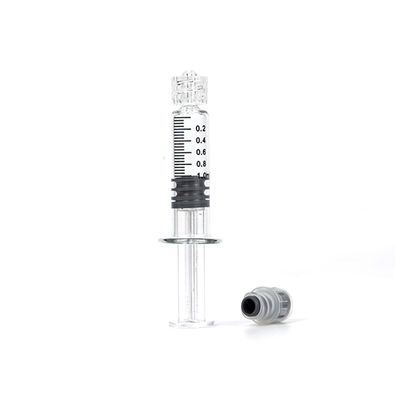 Seringue d'huile de serrure de Luer en verre de Borosilicate 1mL Prefillable pour l'huile du  CBD