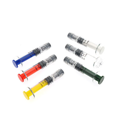 Seringue en verre colorée de serrure de Luer pour l'huile cosmétique d'huile de CBD