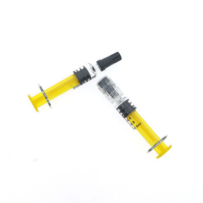 Seringue en verre colorée de serrure de Luer pour l'huile cosmétique d'huile de CBD