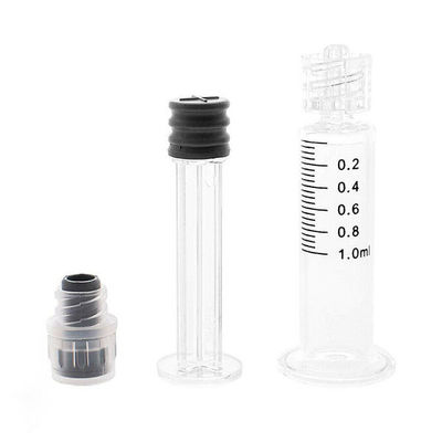 seringue en verre de serrure de 1mL Luer réutilisable pour l'huile de CBD