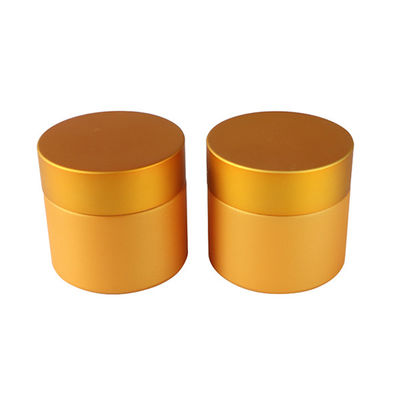 Couvercle à visser en verre de pot de mauvaise herbe d'or large de la bouche 2oz pour le