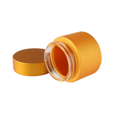 Couvercle à visser en verre de pot de mauvaise herbe d'or large de la bouche 2oz pour le