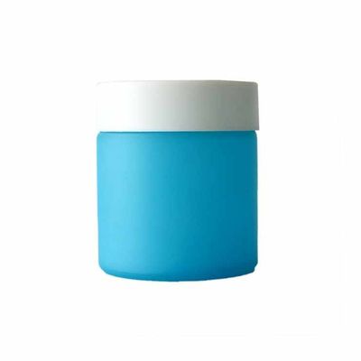 Logo personnalisé Bouteille en verre d'herbe - D60 * H52 3 oz 3,5 grammes Bouteille en verre avec capuchon à l'épreuve des enfants