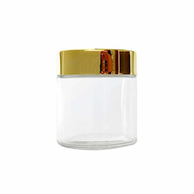 Pot en verre de mauvaise herbe de D60*H52mm pour le stockage et la conservation