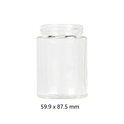 Bouche large 5oz de chanvre de fleur de pot en verre clair de mauvaise herbe sans plomb