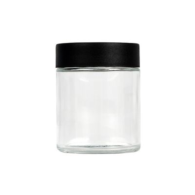 pot sans danger pour les enfants hermétique de fleur de  de pot en verre de mauvaise herbe de l'espace libre 4oz