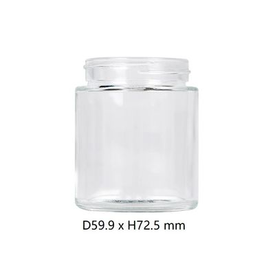 pot sans danger pour les enfants hermétique de fleur de  de pot en verre de mauvaise herbe de l'espace libre 4oz
