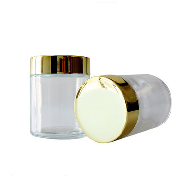 Un bocal en verre haut de gamme avec conception à face droite, certifié CR et à l'épreuve des enfants, 1 oz, 2 oz, 3 oz, 4 oz, 5 oz.