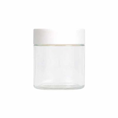 Un bocal en verre haut de gamme avec conception à face droite, certifié CR et à l'épreuve des enfants, 1 oz, 2 oz, 3 oz, 4 oz, 5 oz.