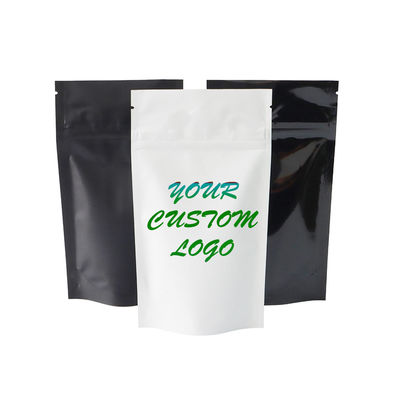 L'mauvaise herbe zip-lock noire blanche de 1/4 once met en sac sans danger pour les enfants