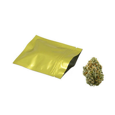 Fermeture à glissière à l'épreuve des enfants Top Mylar Weed Emballage Matériau plastique de qualité alimentaire pour le stockage à long terme