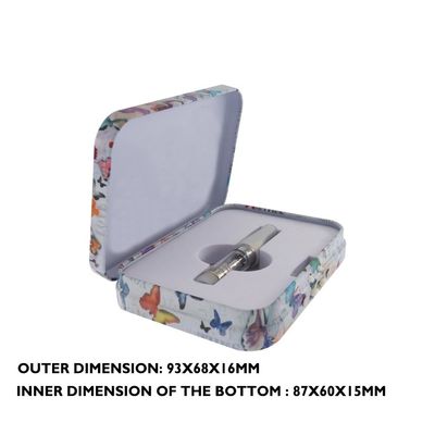 La boîte faite sur commande de cartouche de tirage en couleurs a articulé Tin Child Resistant Tin Box