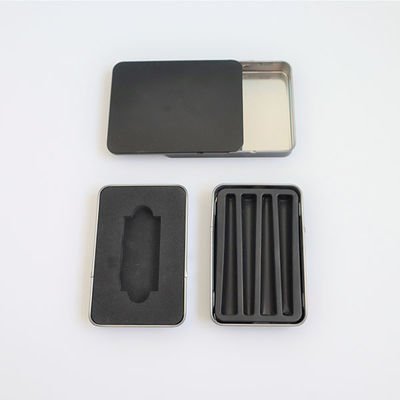 Boîte d'étain à charnière de différentes tailles pour plusieurs joints Prerolls Conception résistante aux enfants