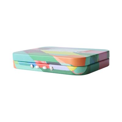 Enfant Tin Box résistant pour le métal Tin Case d'Articuler-couvercle de CR de Vapes