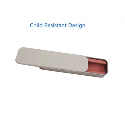 Petit enfant coulissant Tin Box For Infused Tablets résistant Prerolls et cartouche