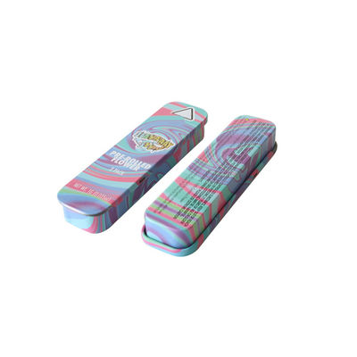 2pcs 4pcs 5pcs Preroll étui en fer blanc avec logo personnalisé et différentes tailles