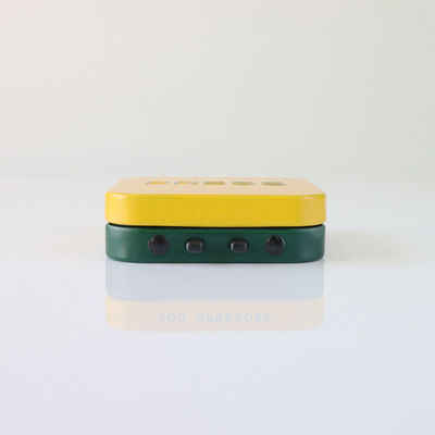 Adapté aux besoins du client imprimant l'étain de menthe de Tin Box Child Resistant Hinged de place 50 x 50 x 15 millimètres
