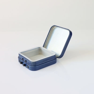 Adapté aux besoins du client imprimant l'étain de menthe de Tin Box Child Resistant Hinged de place 50 x 50 x 15 millimètres