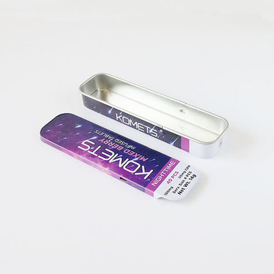 Enfant supérieur Tin Box For Vape Cartridge résistant de glissière rectangulaire portative