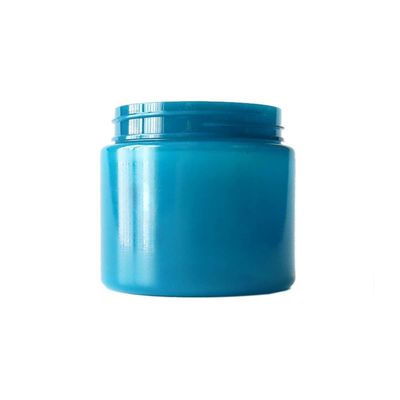 pot en plastique bleu de l'mauvaise herbe 6oz avec l'abaisser et tourner des bouchons de preuve d'enfant