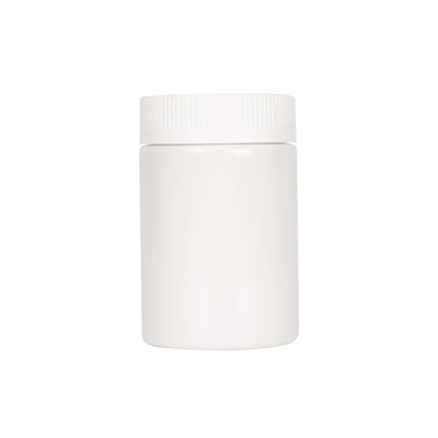 Pot blanc dégrossi droit d'ANIMAL FAMILIER de pot en plastique de l'mauvaise herbe 5oz avec le couvercle résistant d'enfant