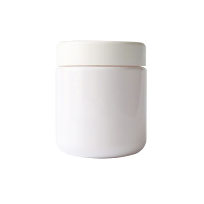 pot blanc de mauvaise herbe de pots en plastique résistants de l'enfant 8oz avec le couvercle sans danger pour les enfants