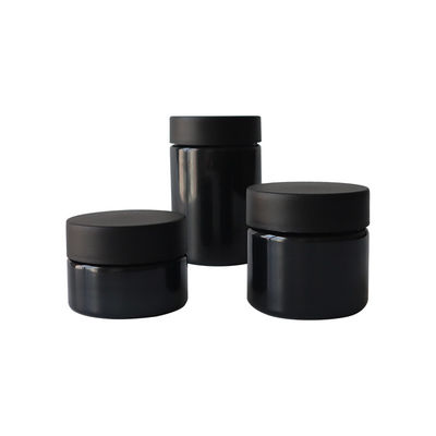 Pot hermétique d'ANIMAL FAMILIER de mauvaise herbe de Kush Pack Childproof Lid Black de pot de preuve en plastique d'odeur