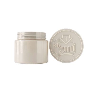 Resistant aux enfants 3 oz PET en plastique résistant à l'odeur pot d'herbe avec 53-400 finition du cou