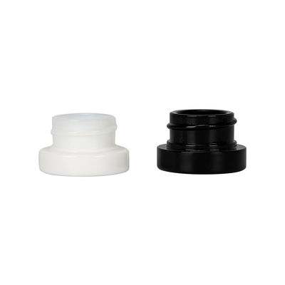 Pot en verre 5ml de concentré noir blanc naturel pour l'éclat de résine de cire de